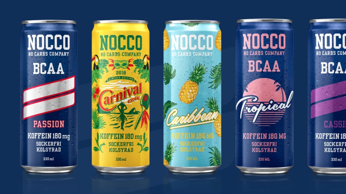 7 energidrycker från NOCCO