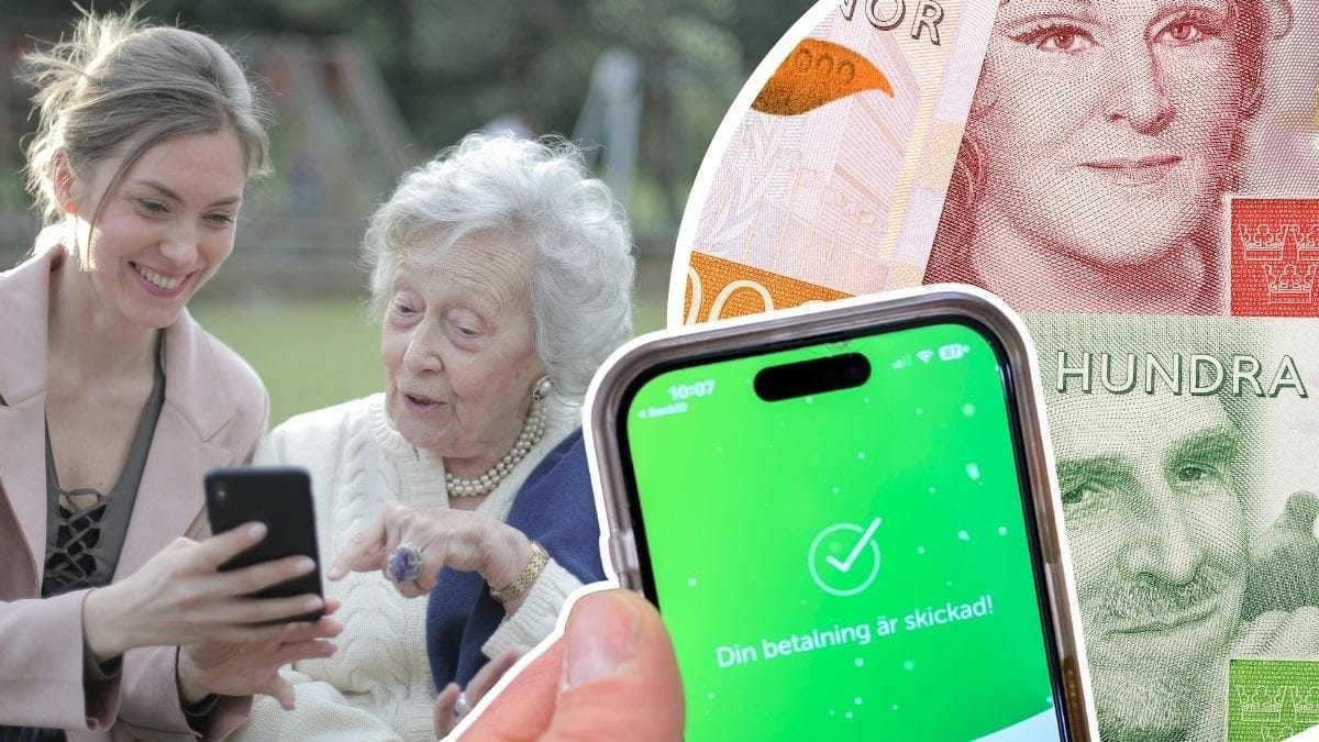 Swish, en tant och en ung tjej, pengar.