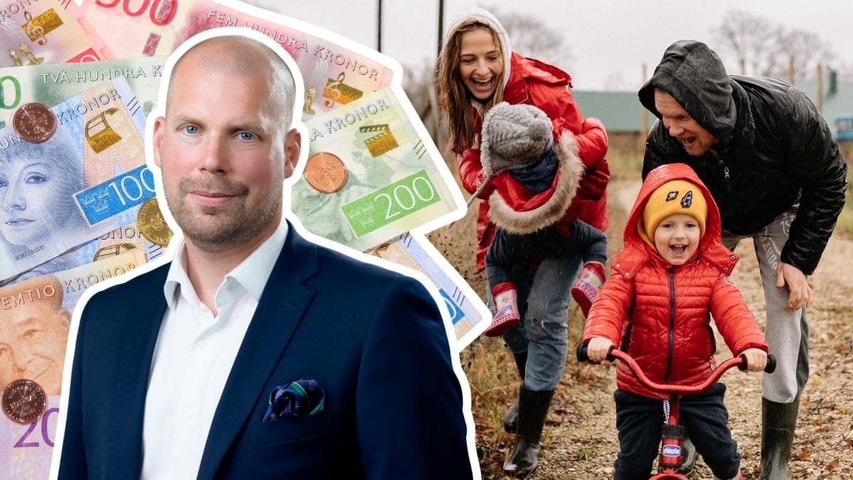 Pierre Kryhl, svenska sedlar och en barnfamilj
