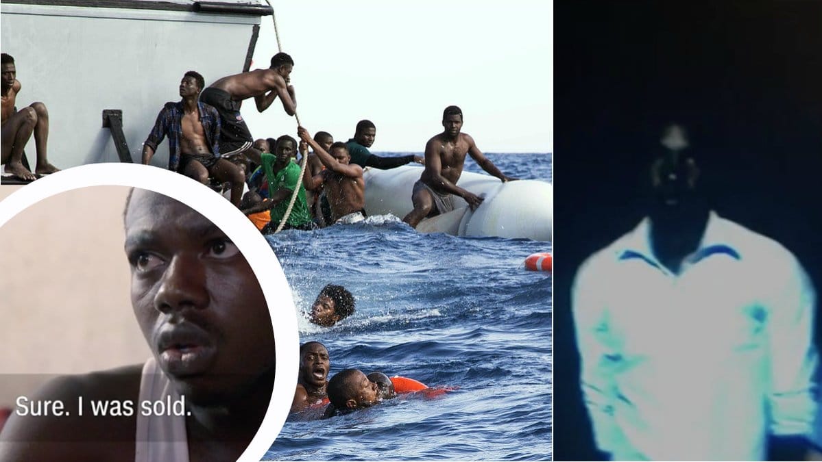 I Libyen pågår människosmuggling och slavhandel. 