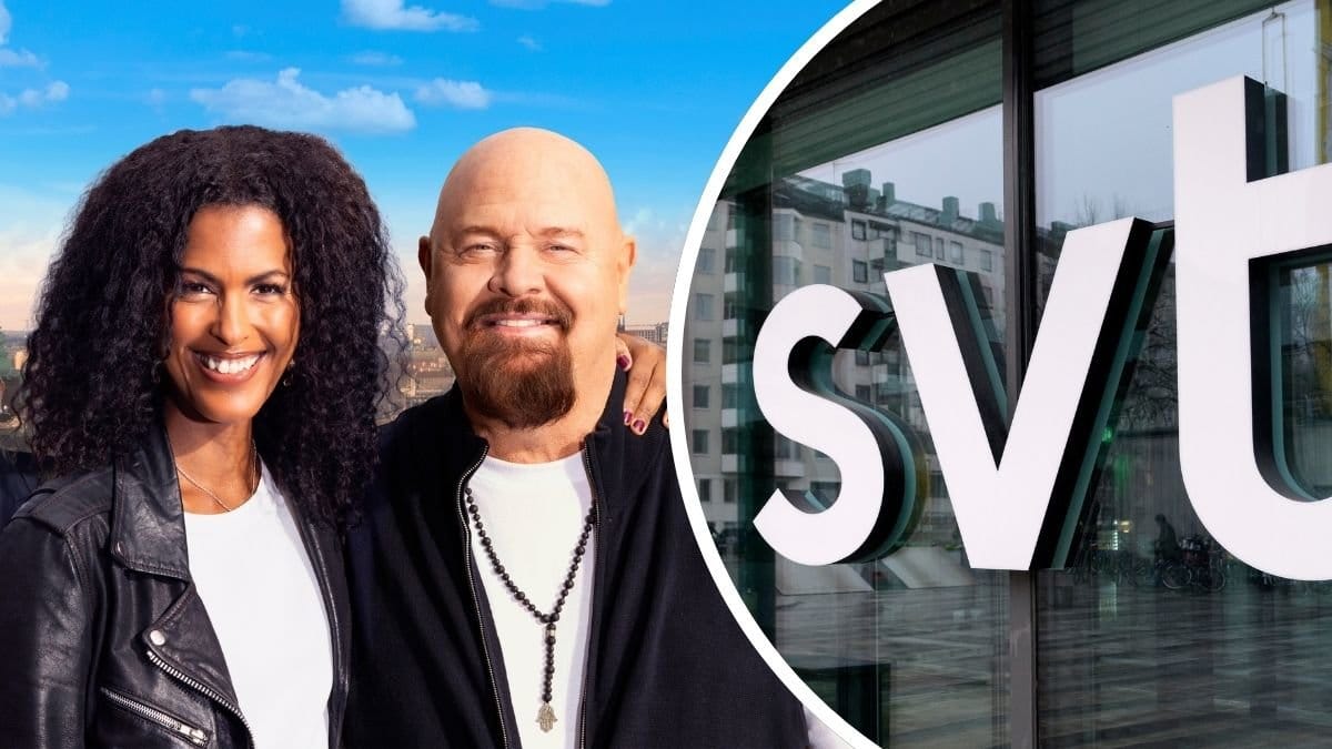 Sofia Lilja, Anders Bagge och SVT:s logga