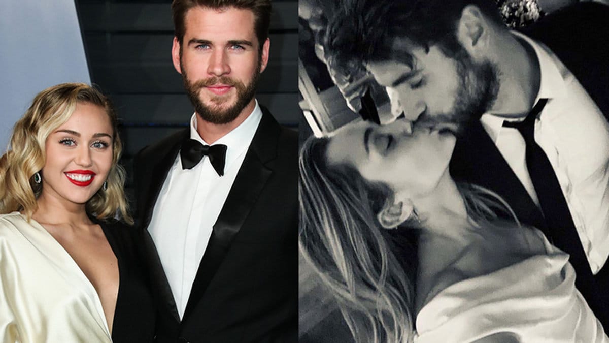 Miley Cyrus och Liam Hemsworth har gift sig