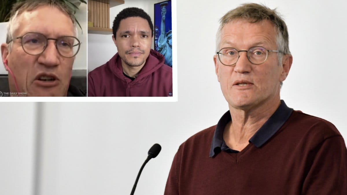 Tegnell gästade Trevor Noah och pratade om coronakrisen.