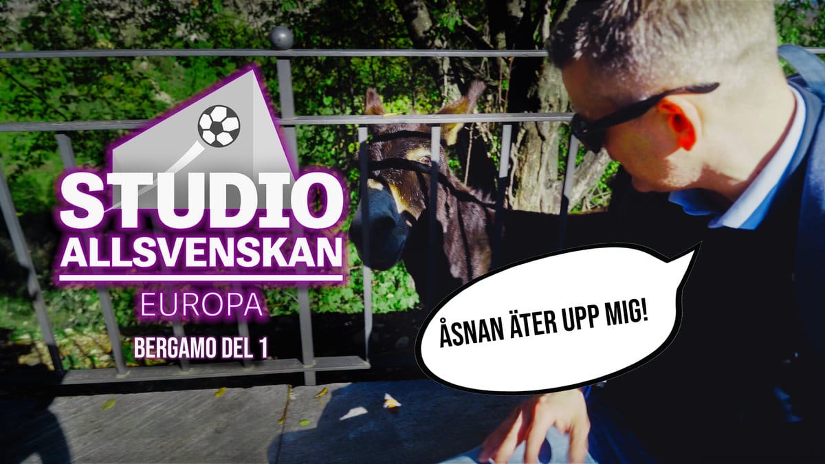 Studio Allsvenskan Europa går i Glenn Strömbergs fotspår i Bergamo.