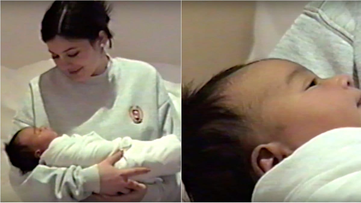 Här är bilder på Chicago West, Kim Kardashian West och Kanyes Wests dotter. 