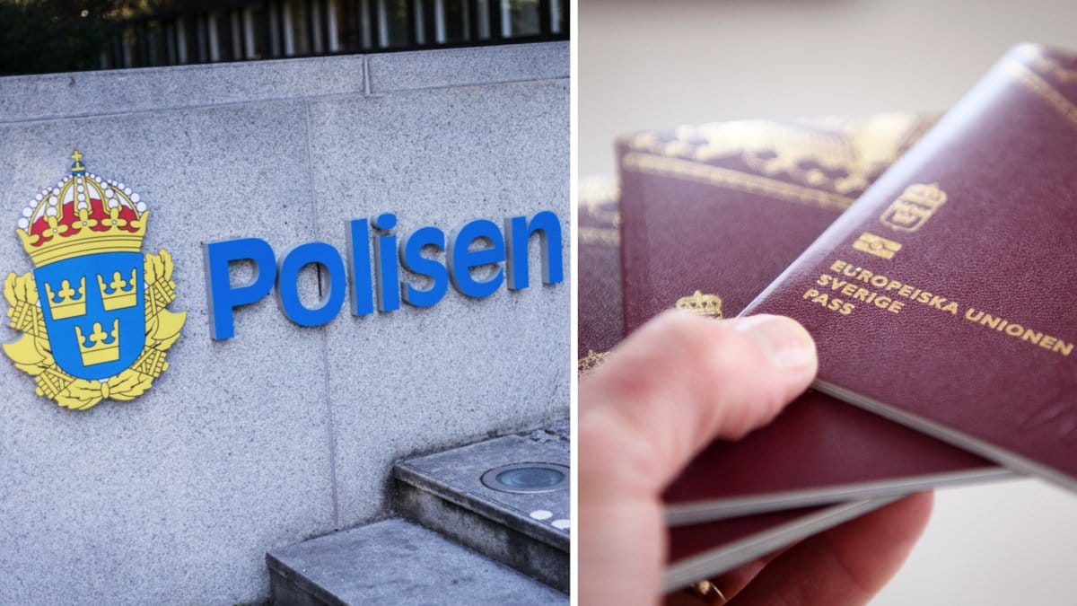 Genrebild på pass och polisen
