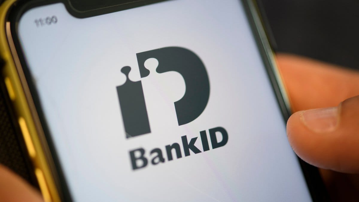 BankID-appen på en mobilskärm.