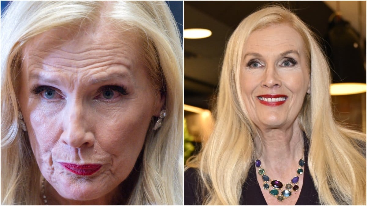 Gunilla Persson brast ut i tårar under rättegångens första dag. Genrebilder. 