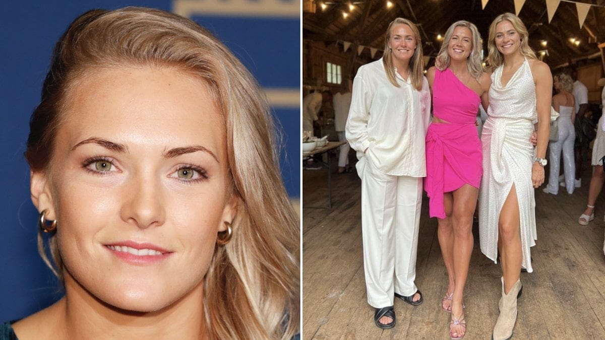 Magdalena Eriksson och Fridolina Rolfö var på Hanna Glas bröllop.