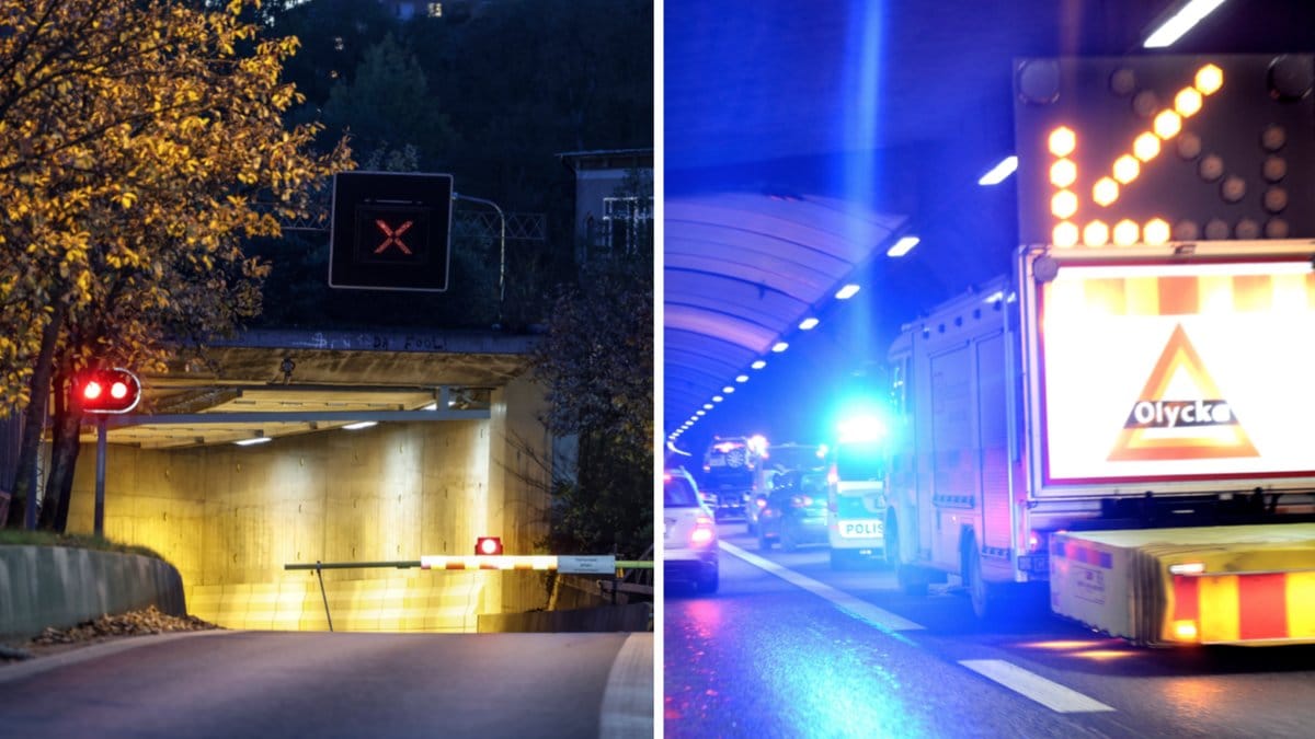 Södra länken stängdes av under lång tid på torsdagen efter det misstänkta mordet i biltunneln.