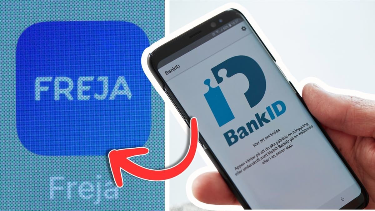 Freja eID app och bankid app.
