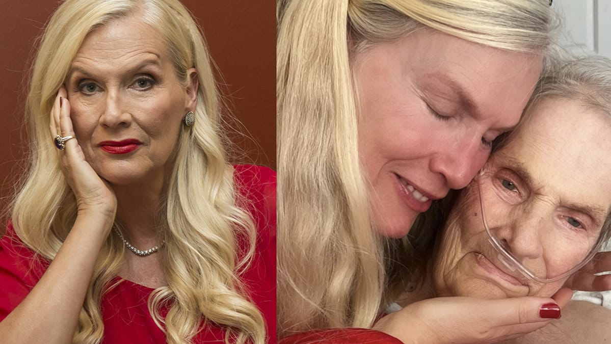 Gunilla Persson med sin mamma Iris