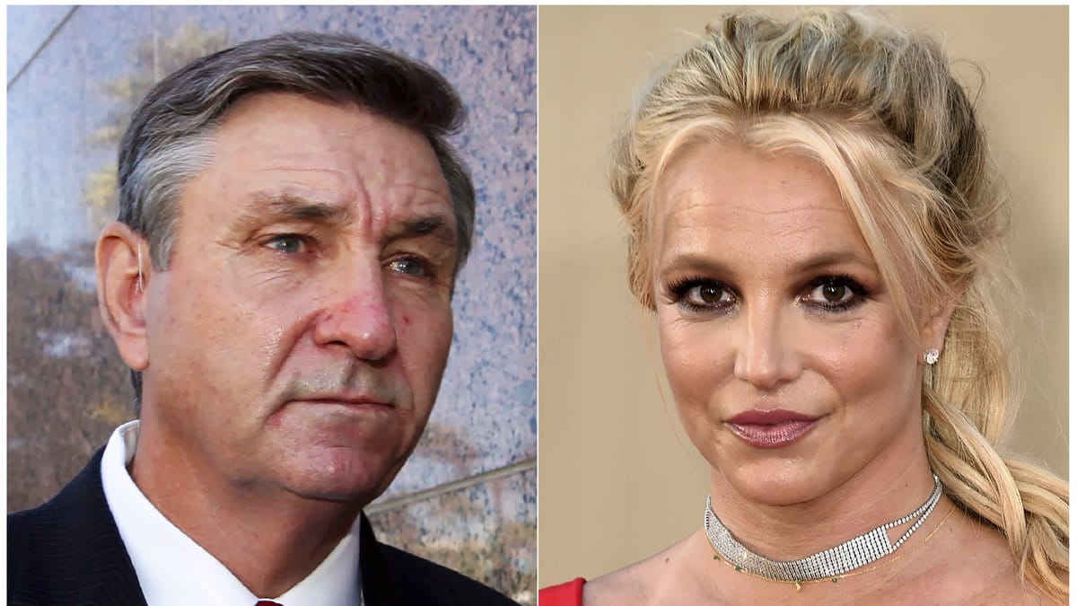 Jamie och Britney Spears. Arkivbild