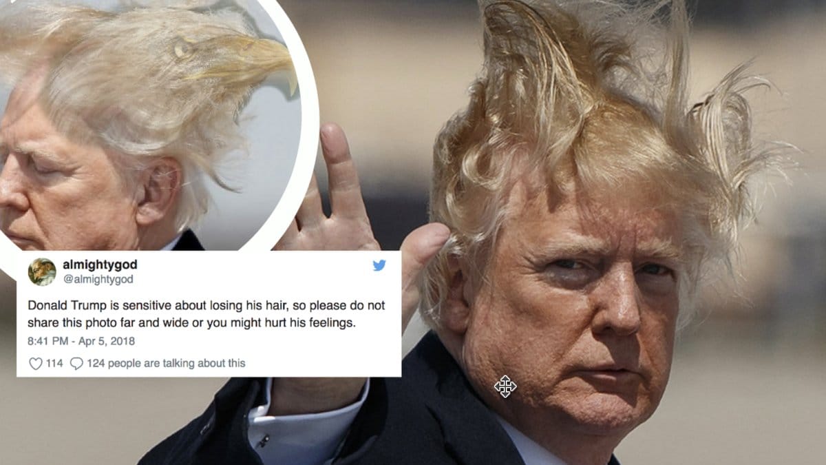 Folk driver med Trumps hår igen