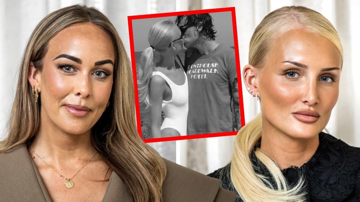 Klara Elvgren och Lovisa Worge och pojkvännen Gullek