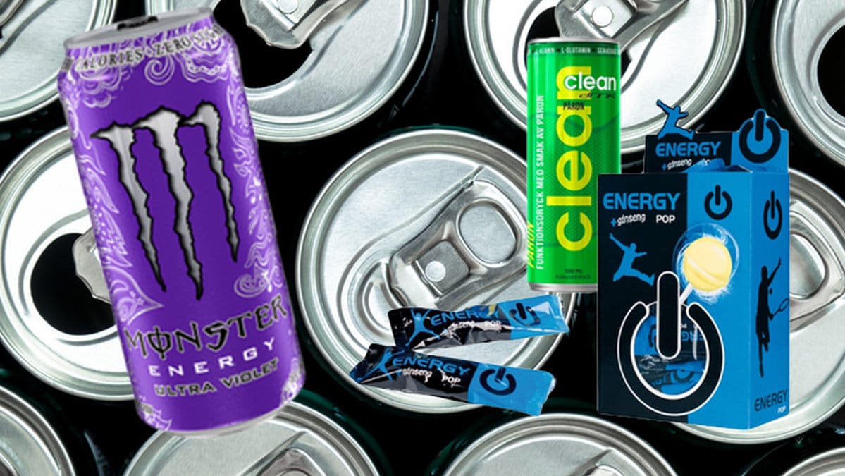 Energidryck från Monster bland annat 