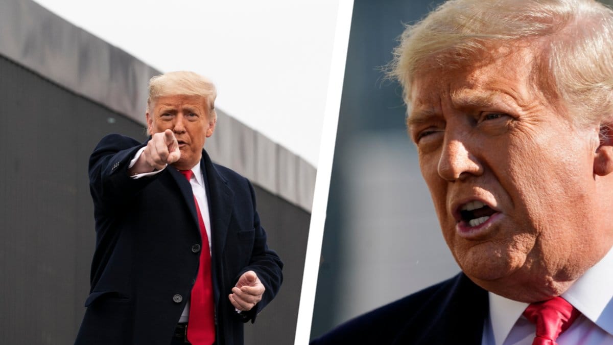 Donald Trump gör sin sista dag på jobbet