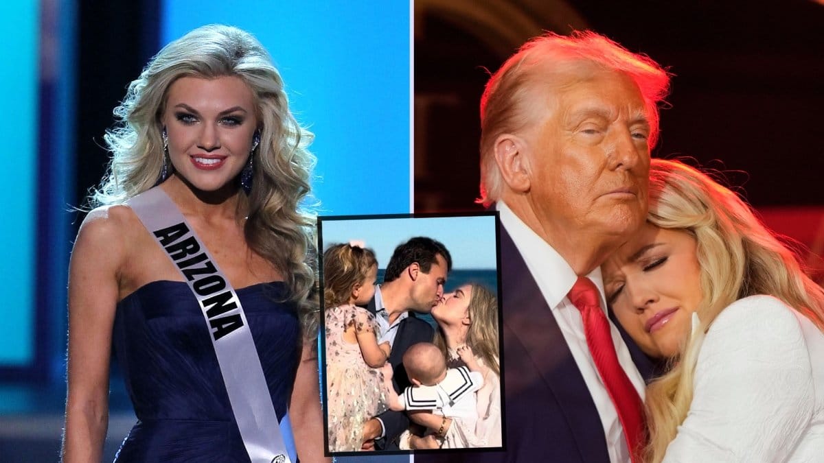 Erika Kirk, Charlie Kirk med familj och Donald Trump.