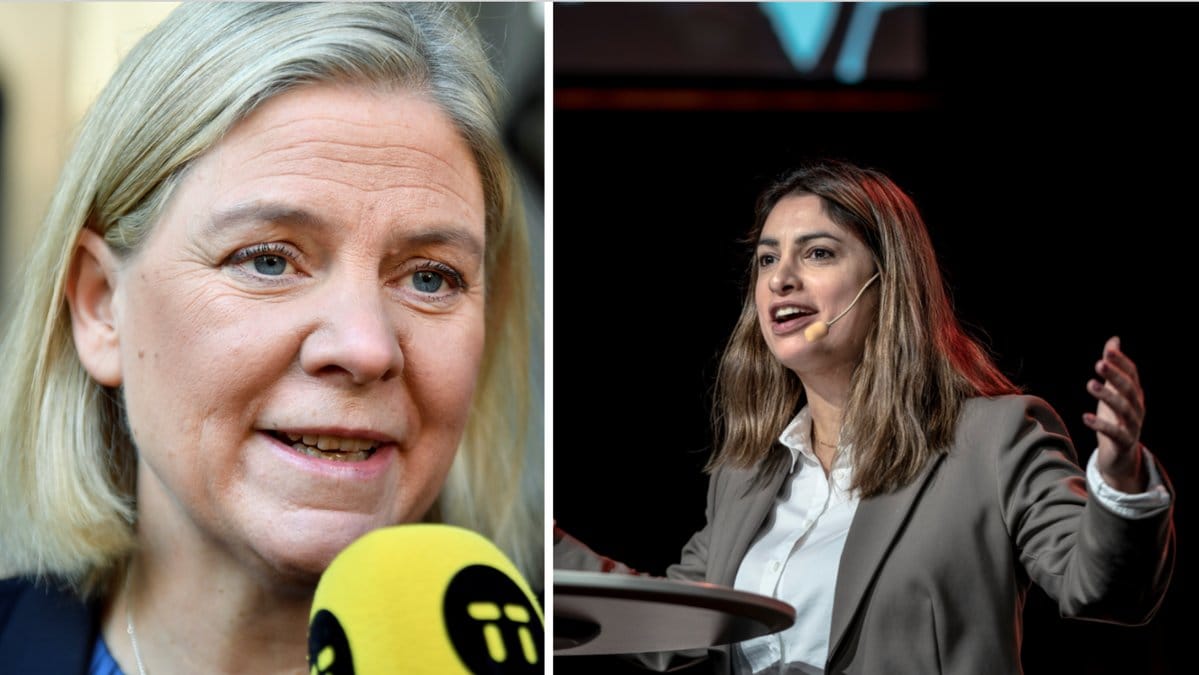 Magdalena Andersson och Nooshi Dadgostar.