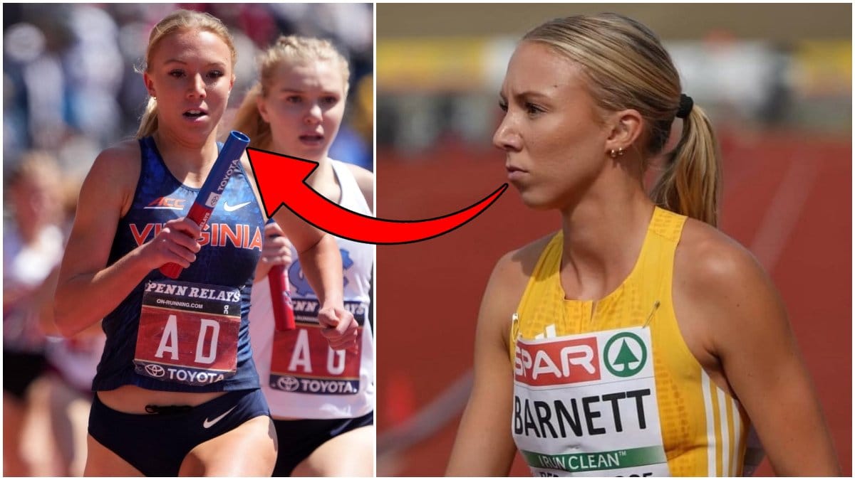 Mia Barnett i samband med tävlingar.