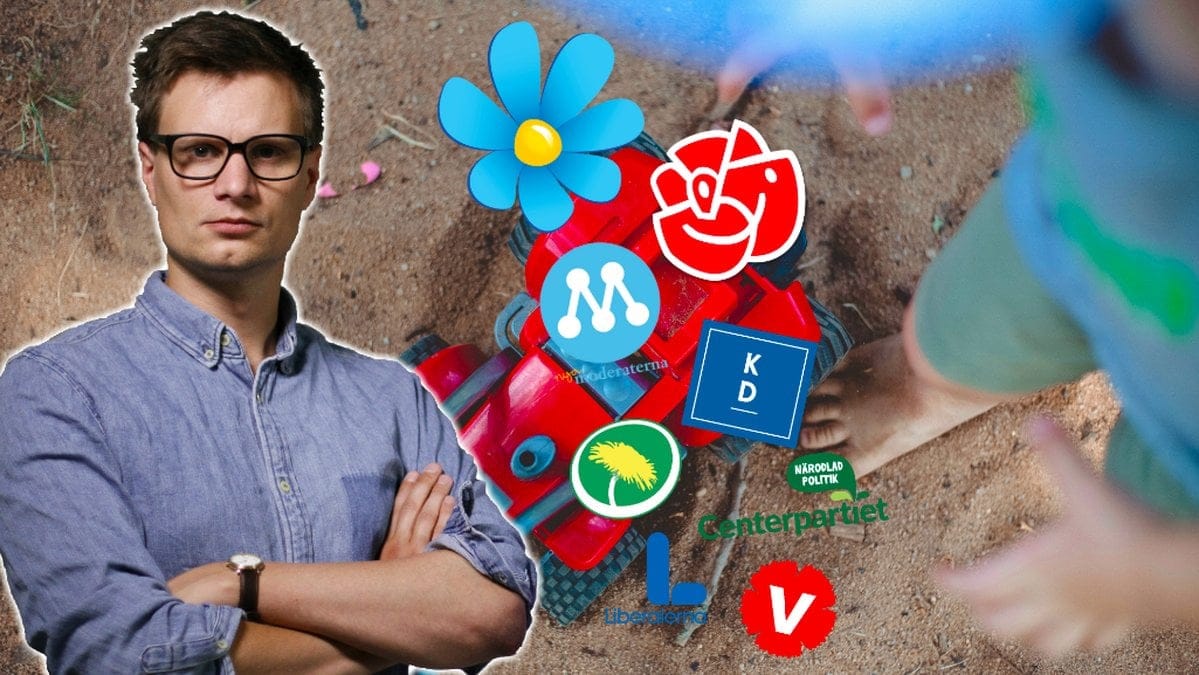 Karl Anders Lindahl inklippt över en sandlåda