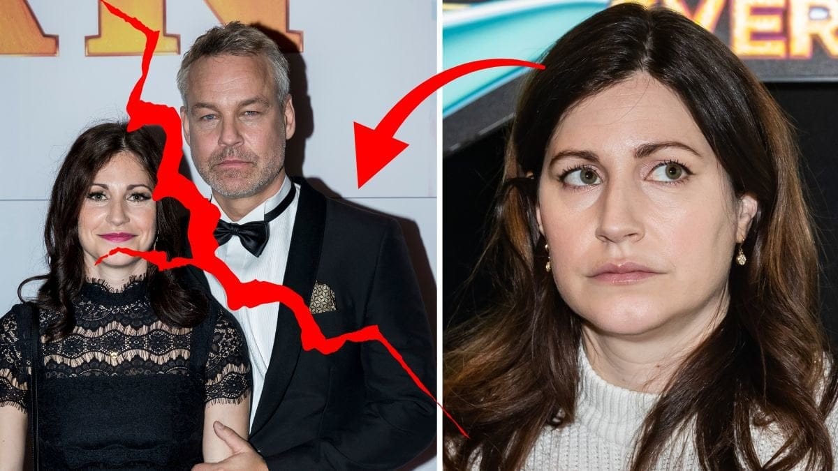 Nour EL Refai och Henrik Schyffert till vänster. Närbild på Nour EL Refai till höger.