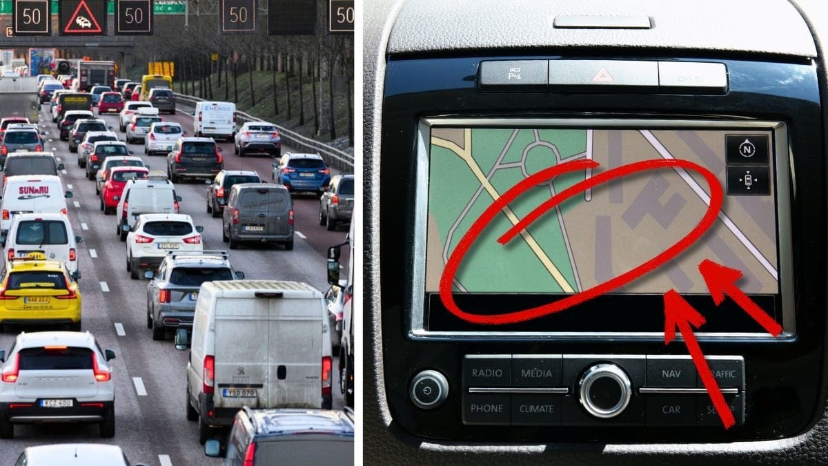 Bilkö och bilskärm.