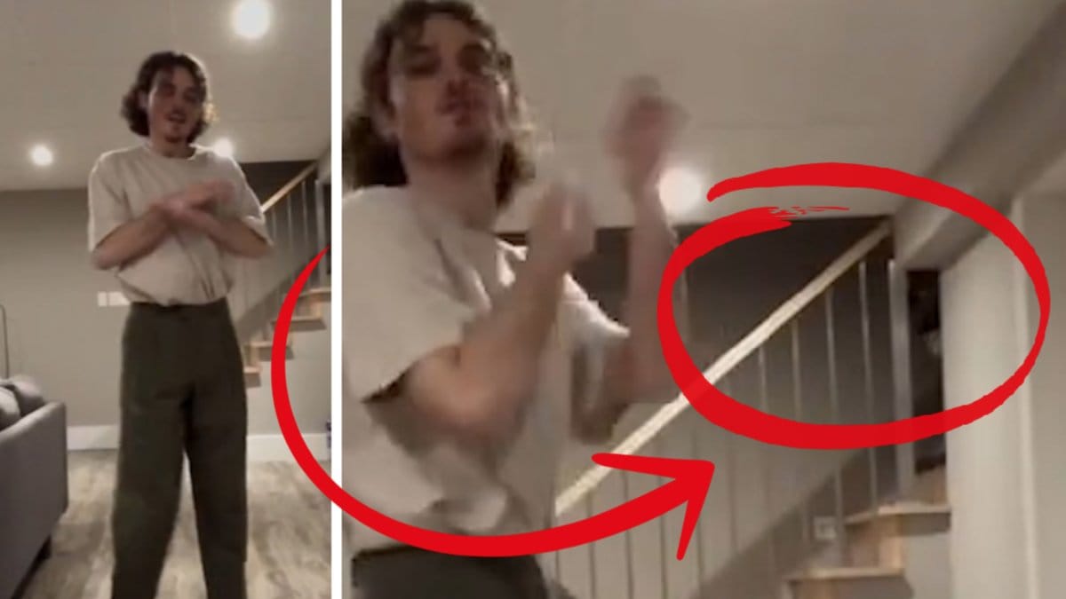 Kuslig detalj i TikTok-video