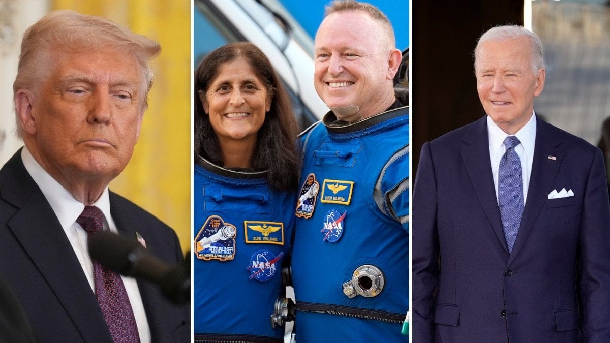Presidenten menar att astronauterna övergavs i rymden av Biden-administrationen