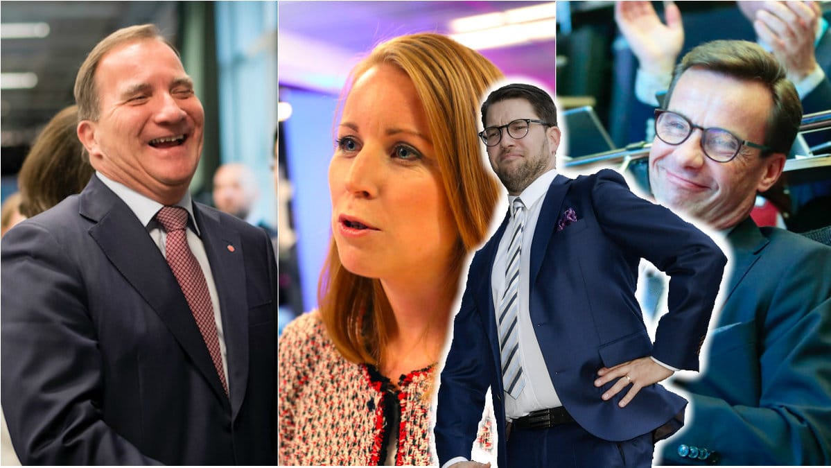 Stefan Löfven, Annie Lööf, Jimmie Åkesson och Ulf Kristersson.