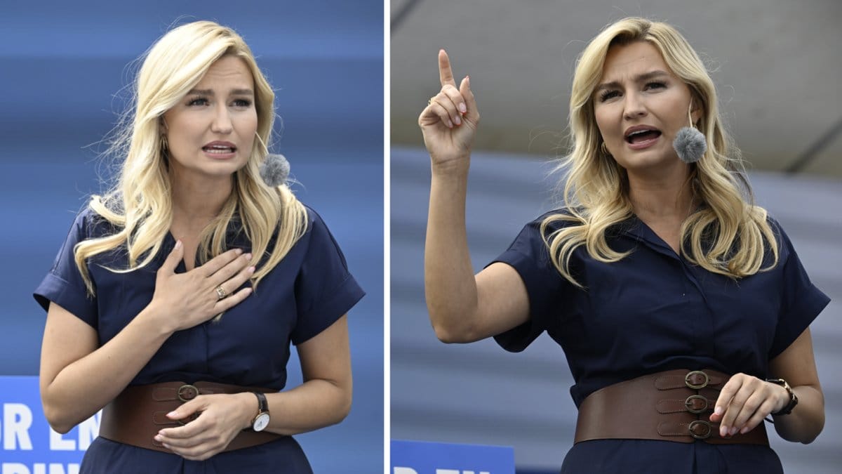 Ebba Busch tal i Almedalen 2022.