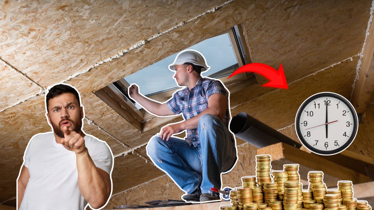 Man, hantverkare, pengar, klocka, pil