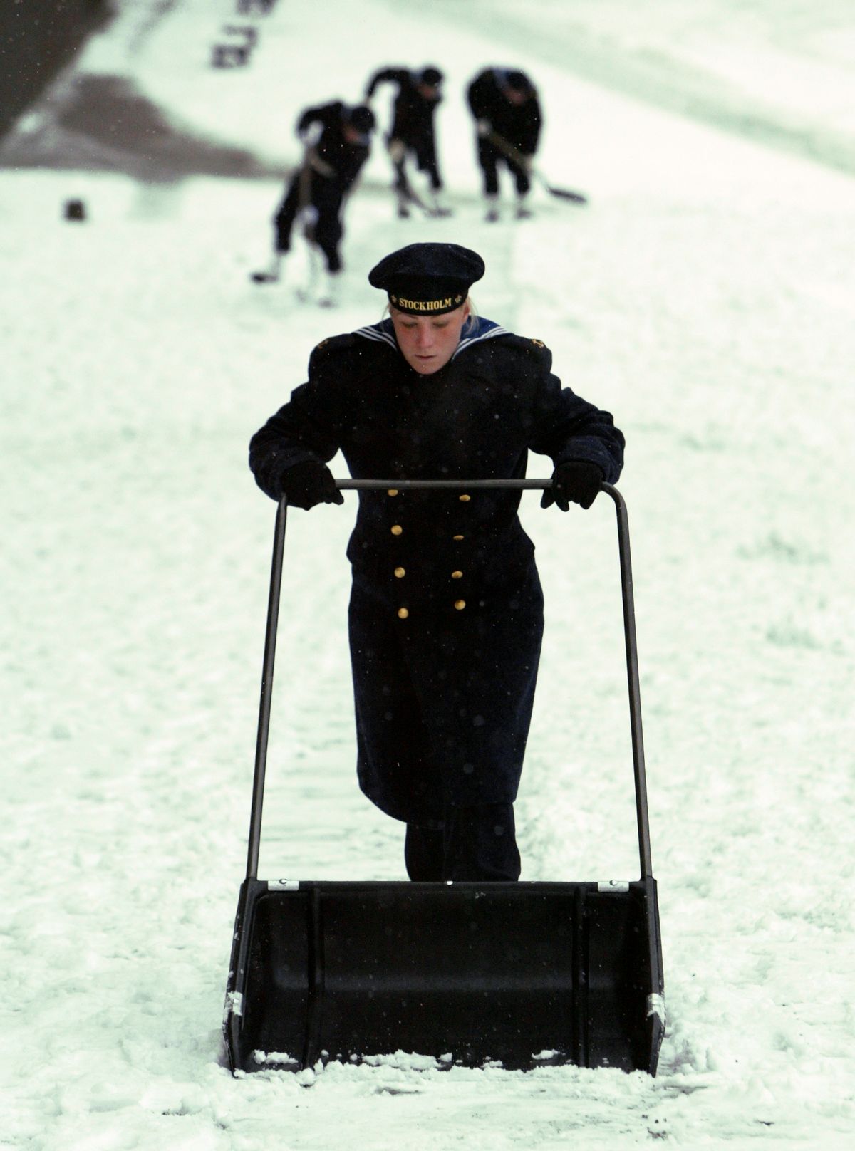 Snöskottning på gång