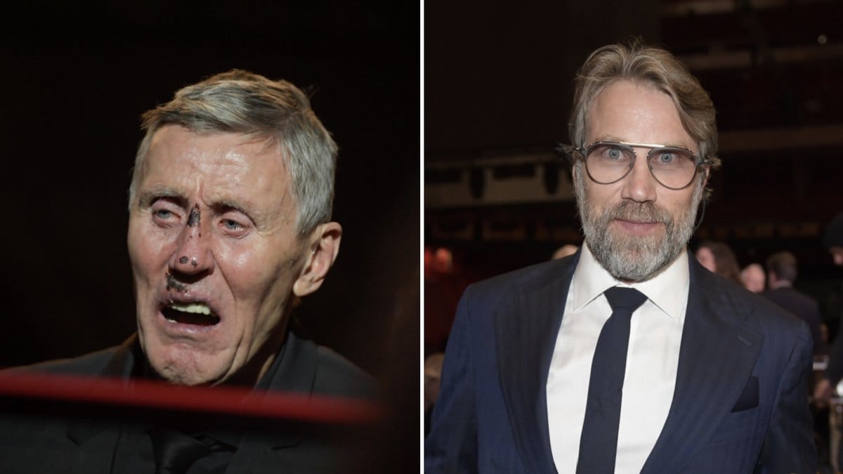 Peter Forsberg var märkbart rörd när han talade om Börje Salming. 