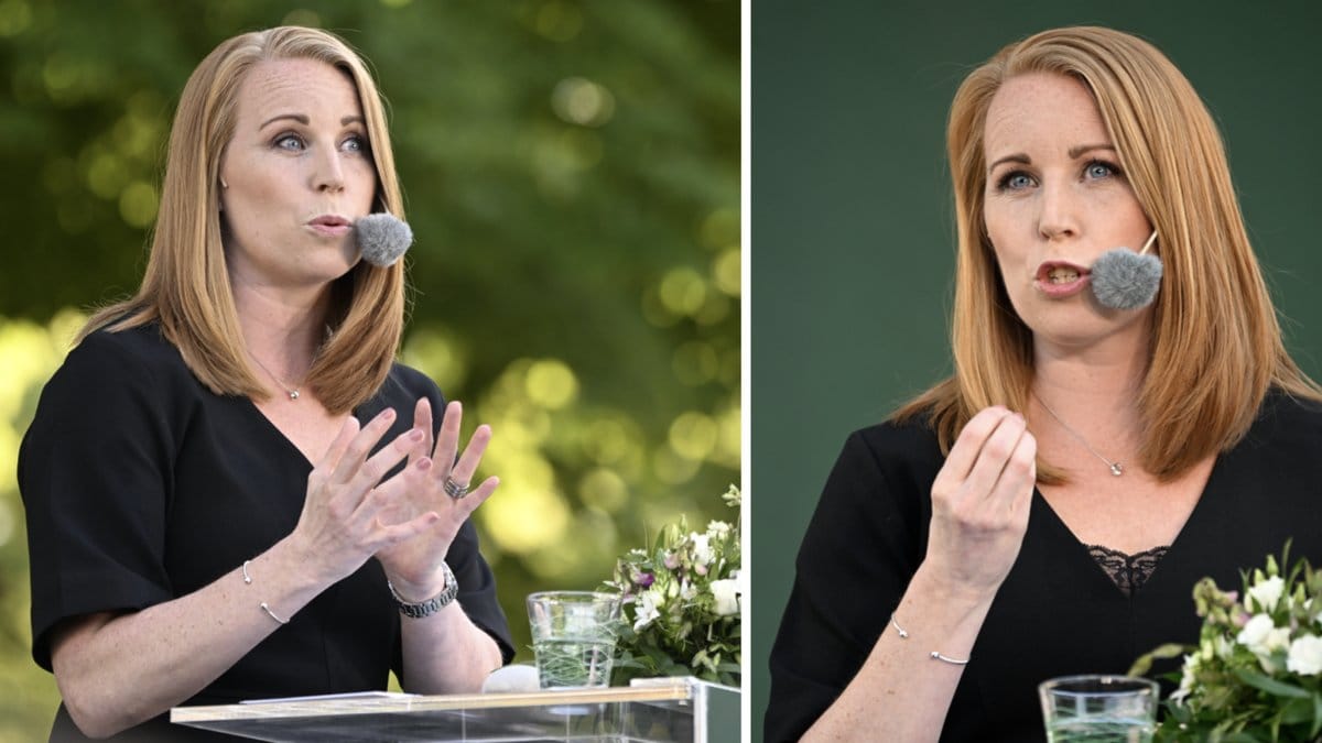 Annie Lööf i Almedalen 2022.