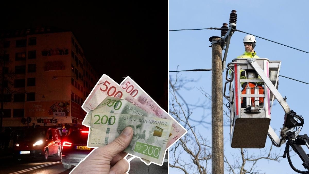 Strömavbrott, pengar och elledning.