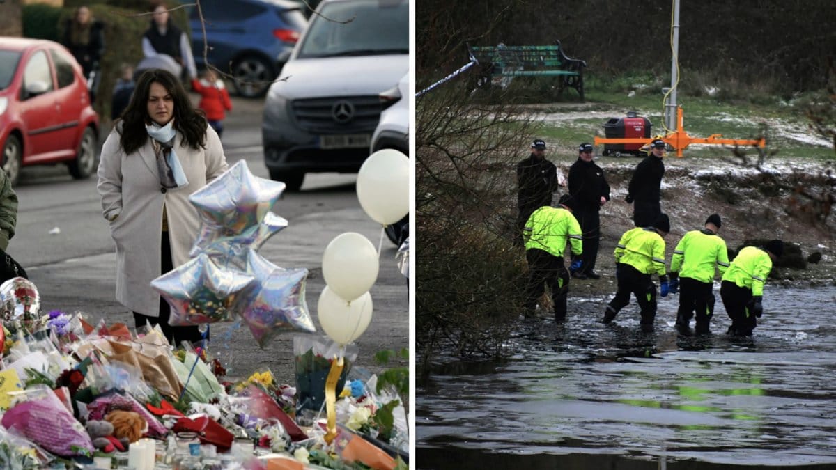 Tre pojkar, tio, elva och tretton år gamla, har dött efter att ha gått igenom en frusen sjö nära Birmingham i centrala England.