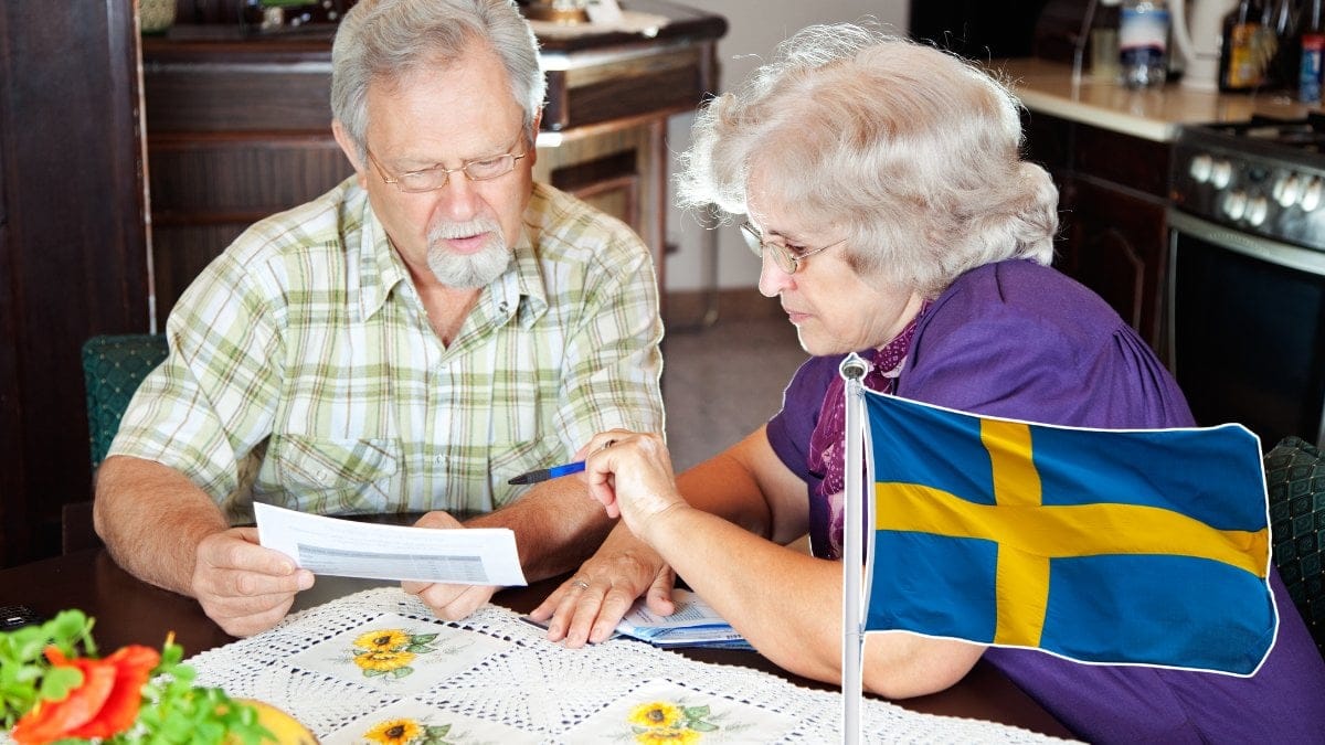 Flaga, pensionärer