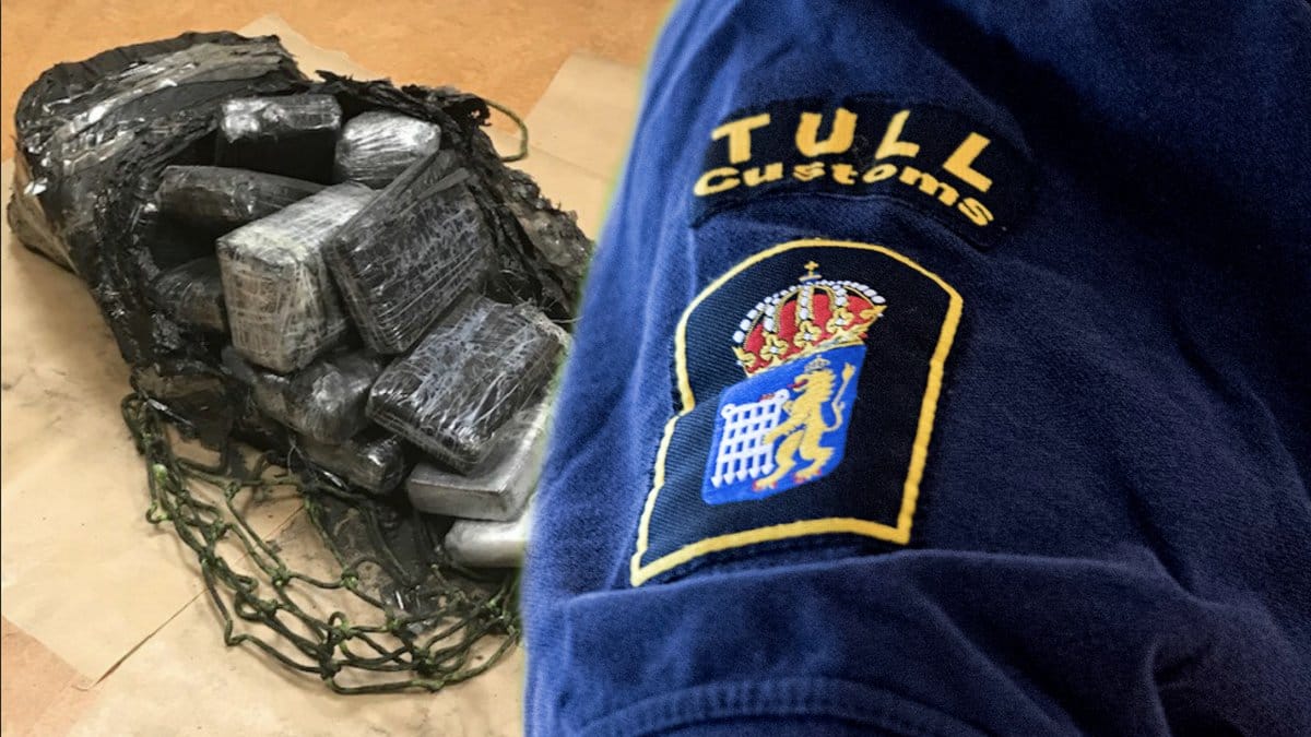 Tullverket har beslagtagit 25 kilo kokain.