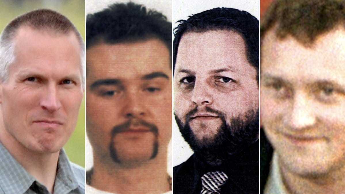 Mattias Flink, Tommy Zethraeus, Helge Fossmo och Niklas Lindgren lever idag som fria män.