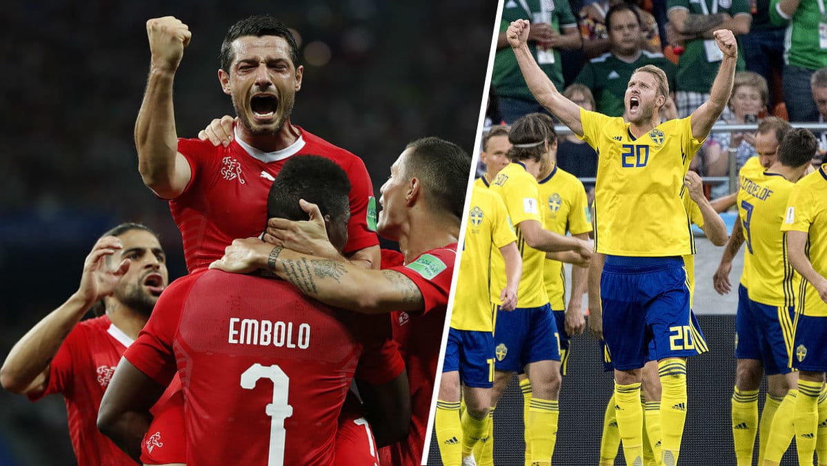 Sverige kommer möta Schweiz i åttondelsfinal. 