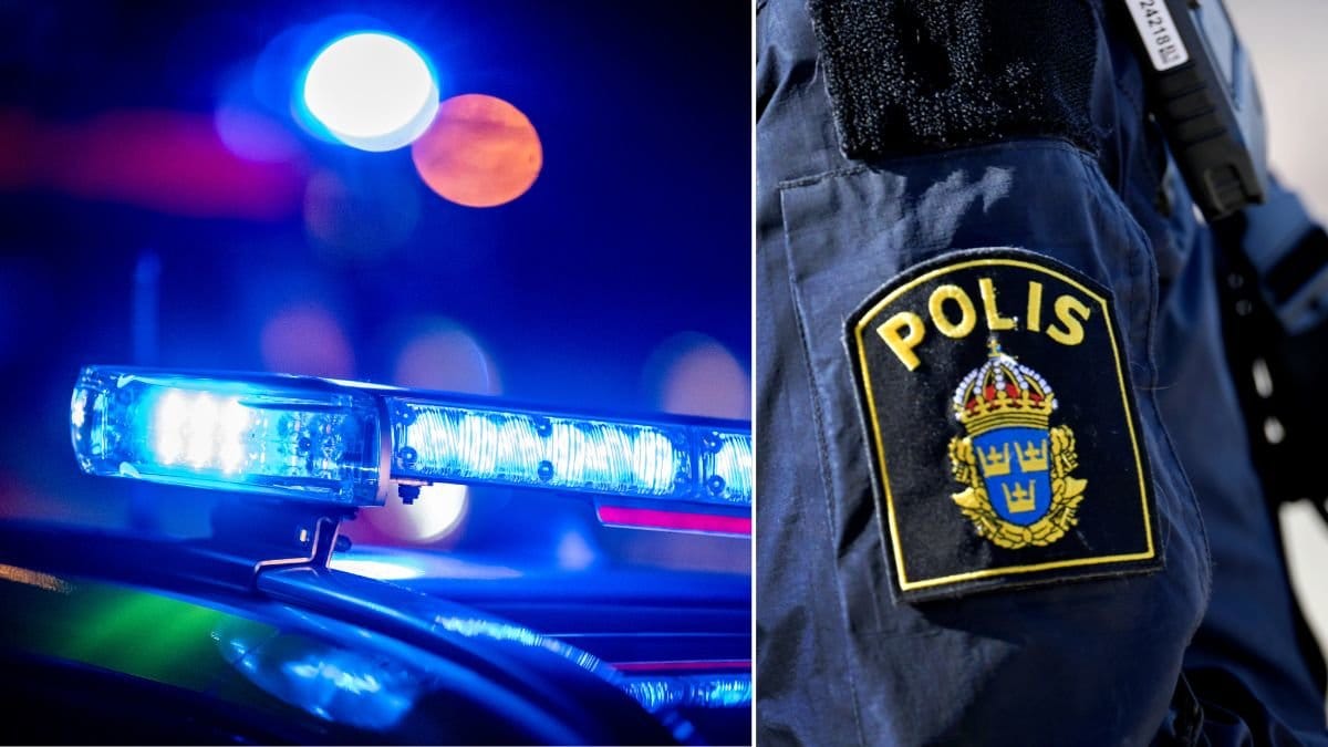 Polissiren och en polis.