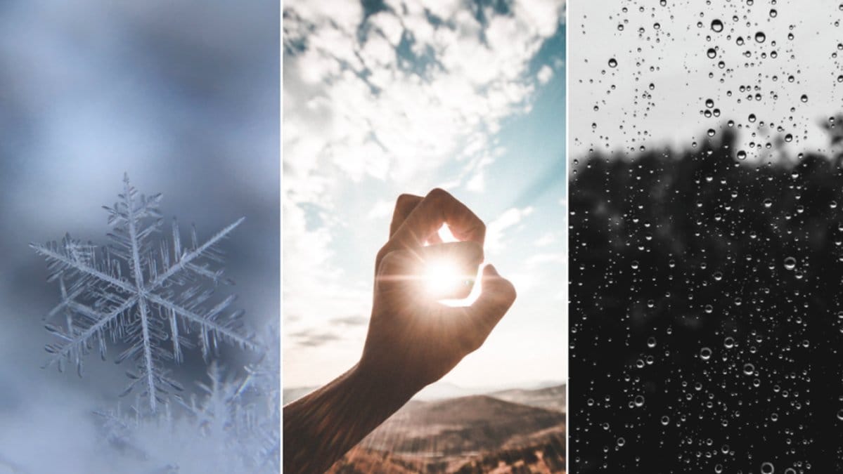 Vädret kan komma att bjuda på både regn, sol och snö i Sverige.