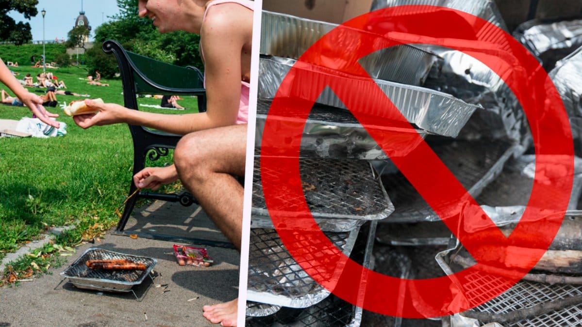 Engångsgrillar tas bort