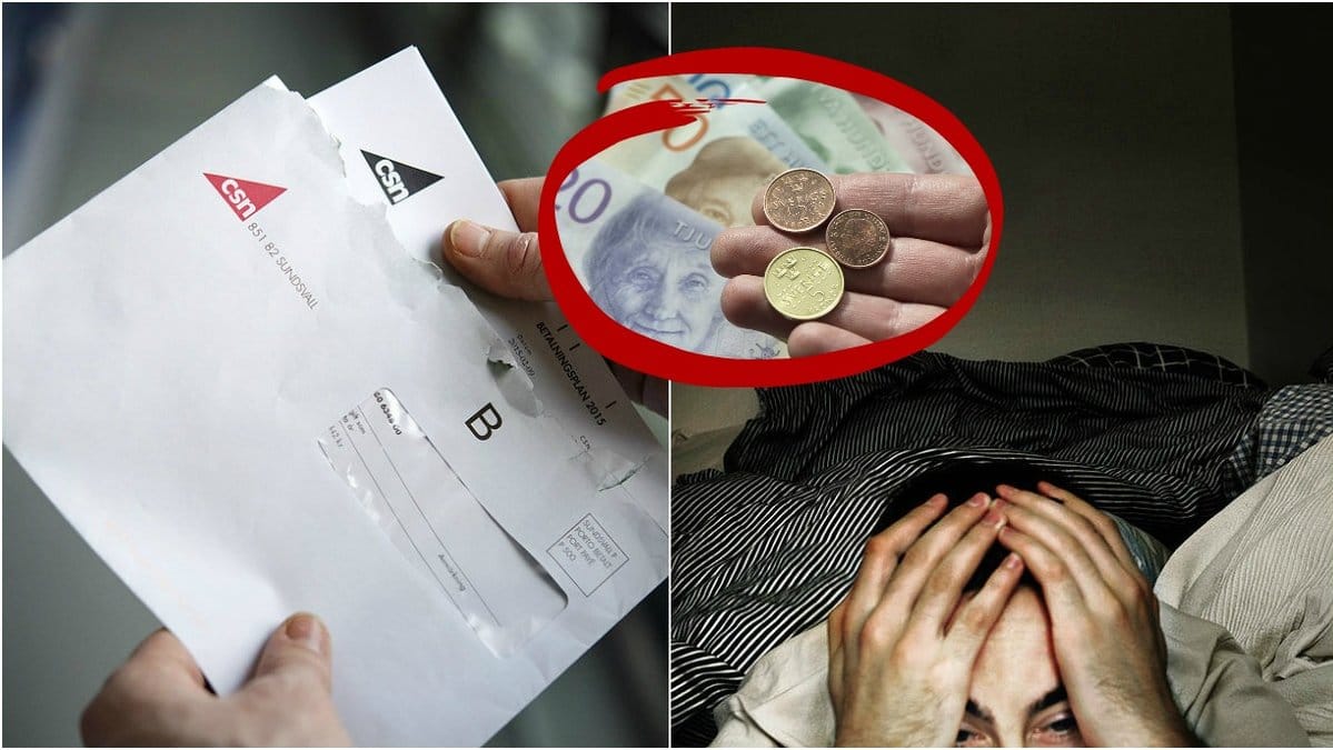 Man som tar sig för huvudet efter räkning