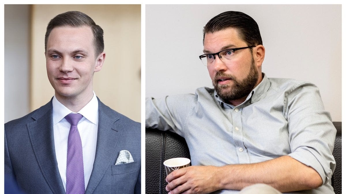 Jimmie Åkesson (SD) kommenterar nu partikollegan Tobias Anderssons tweet.